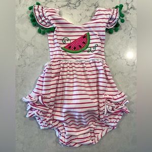 Classic Whimsy watermelon romper 24mo